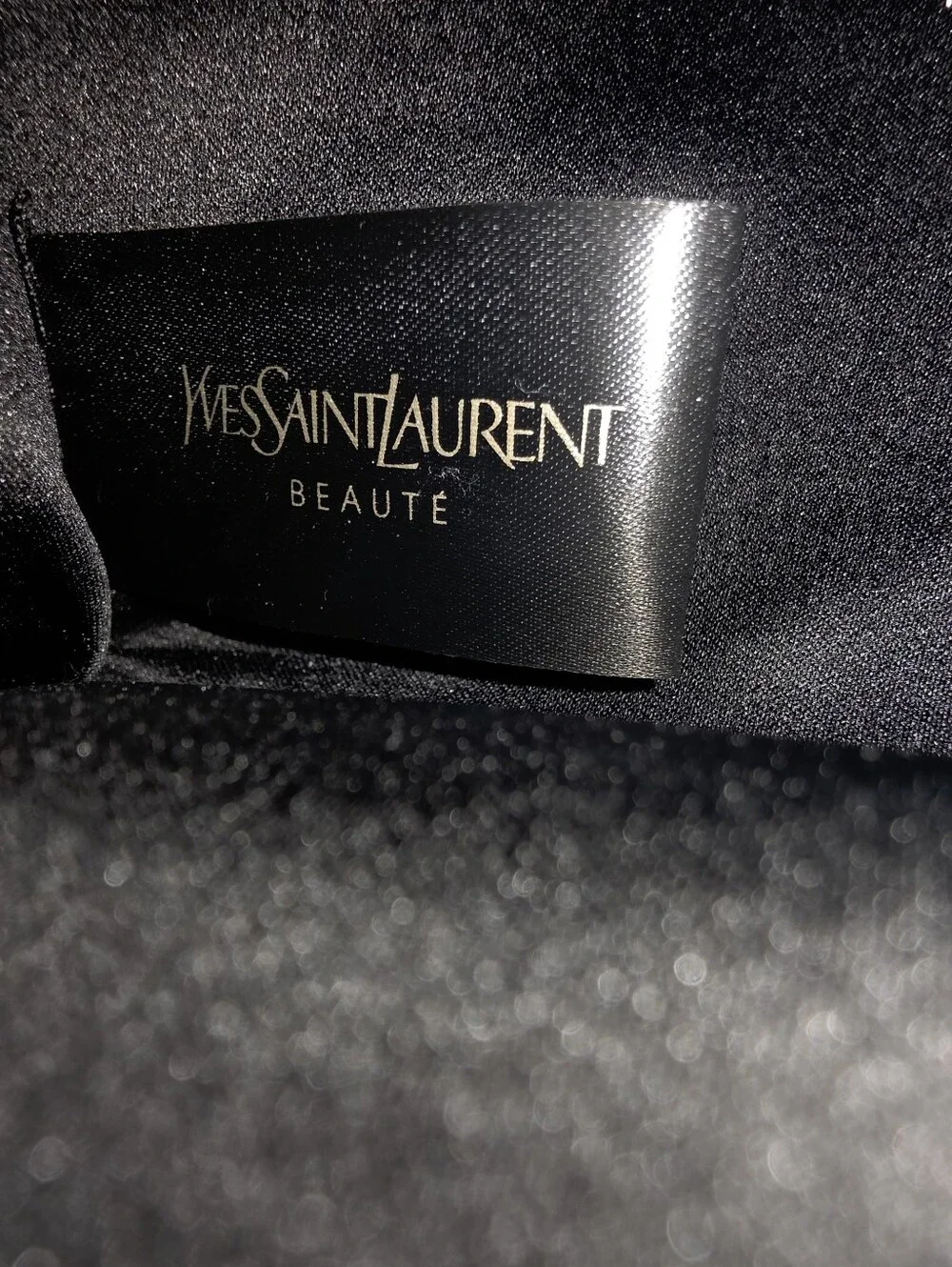 YSL Beauté Black Cosmetic Makeup Pouch Bag – YSL Beauty